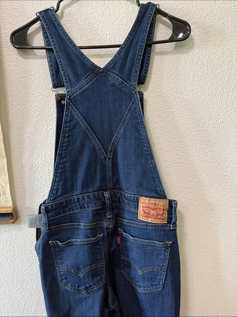 Levi's Indigo Blue Denim Overalls - Picture 5 of 5